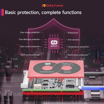 DALY 13S 48V 60A Li-ion BMS for 18650 3.7V Lithium Battery Packs – Battery Management System with Balance Protection
