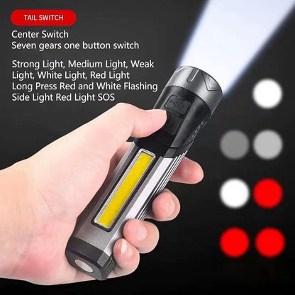 Rechargeable 90 Degree Angle LED Flashlight