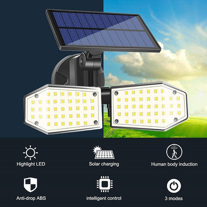 Solar Powered Motion Sensor LED Light