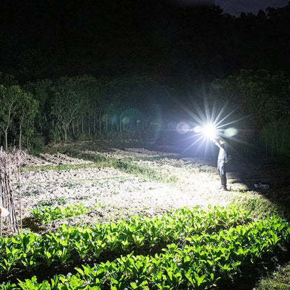 Super Bright LED Torch With Safety Hammer And Side Light