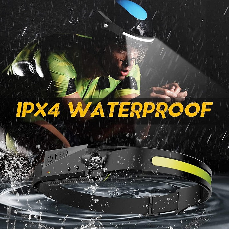 COB & LED Sensor Headlamp 800mah Battery