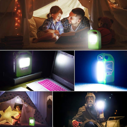 Green Petrol Can Design Solar Powered Emergency COB + LED Light