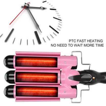 Three Barrels Professional Curling Iron