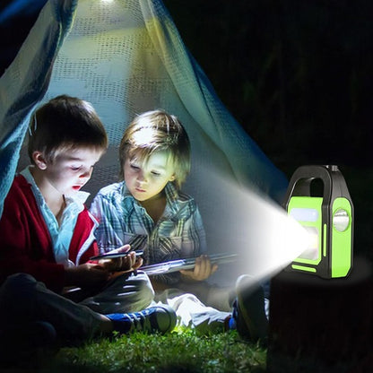 5W Rechargeable Solar Powered LED + COB Emergency Work Light