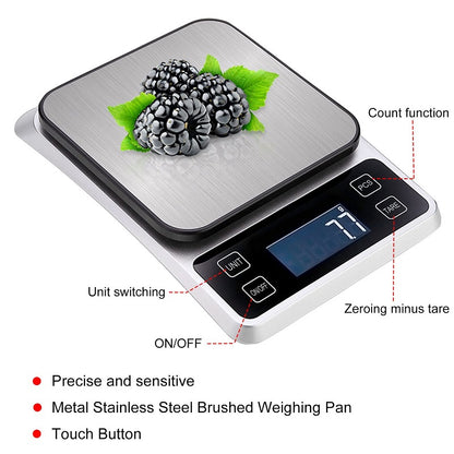 10kg/0,01g Aluminium Steel Scale