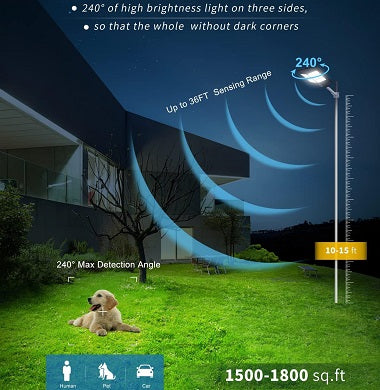 200W Solar Powered Waterproof Street Light