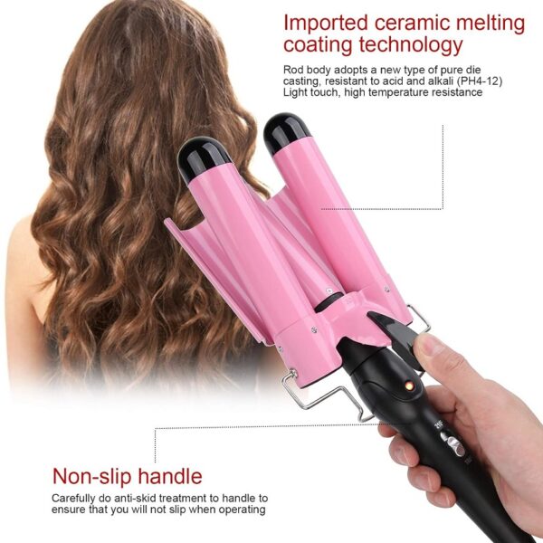 Three Barrels Professional Curling Iron