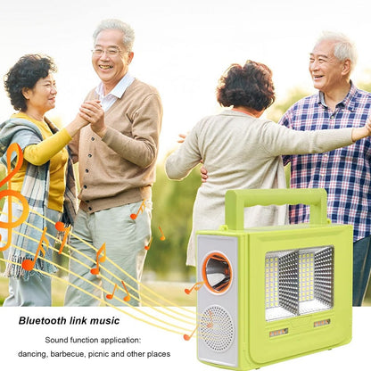 150W Solar Powered Multi-functional Emergency Light + Speaker