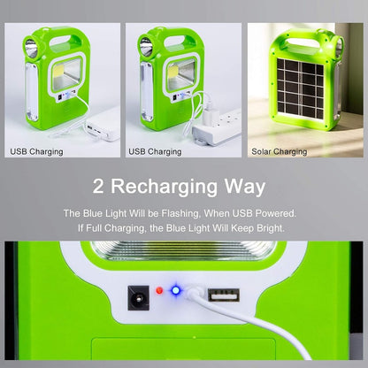 Green Petrol Can Design Solar Powered Emergency COB + LED Light