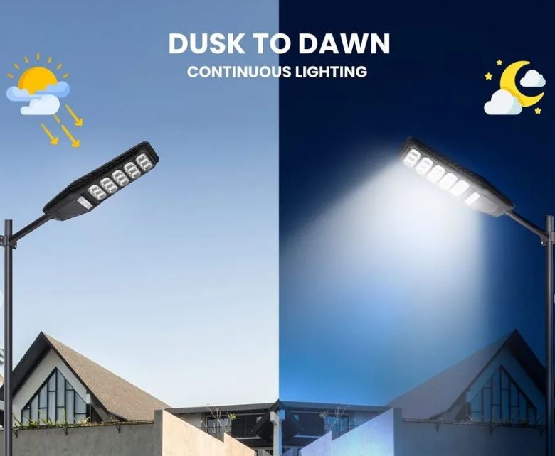 AB-99300 LED Solar Powered Street Light 300W With Remote Control