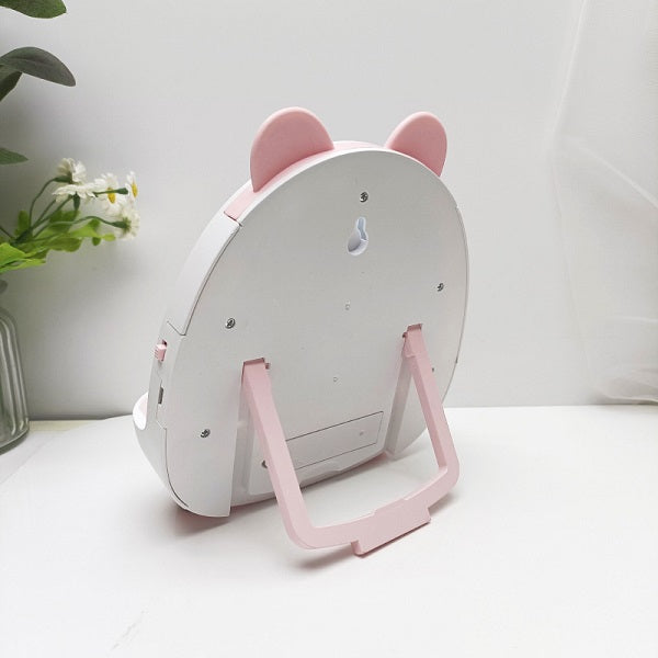 Bear Shape Makeup Mirror with LED Light
