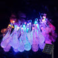 50 Bulbs Solar Powered Water Drop Hanging Light