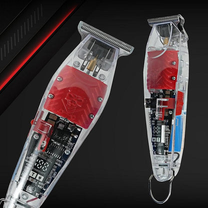 Transparent LCD Display USB Charging Hair Trimmer