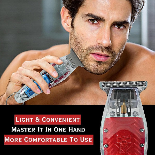 Transparent LCD Display USB Charging Hair Trimmer