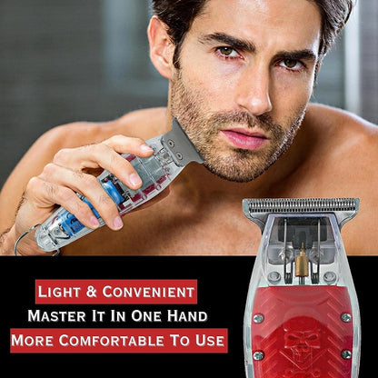 Transparent LCD Display USB Charging Hair Trimmer