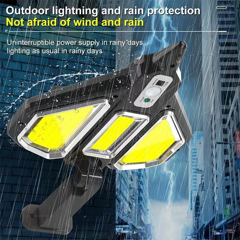 30W Solar Powered 2400mah Battery COB Street Light