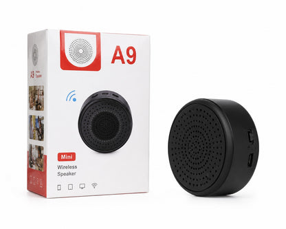 A9 Mini Wireless Bluetooth Speaker Portable Rechargeable Compact Speaker with Clear Sound for Home, Office & Travel