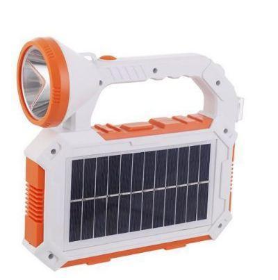 Handheld Solar LED Rechargeable Flashlight