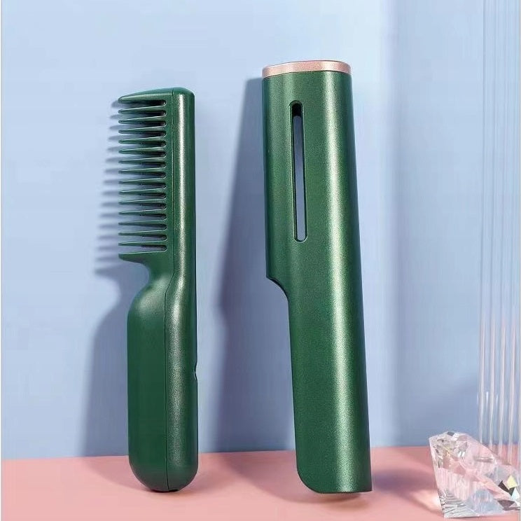 Rechargeable Portable Ceramic Heated Comb Iron