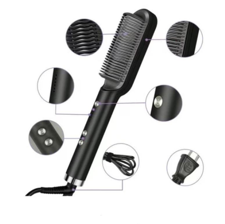 34W Electric Hair Straightener Comb Brush