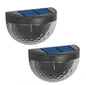 Solar Powered Semi-Circle Wall Lamp Pack Of 2 Warm White
