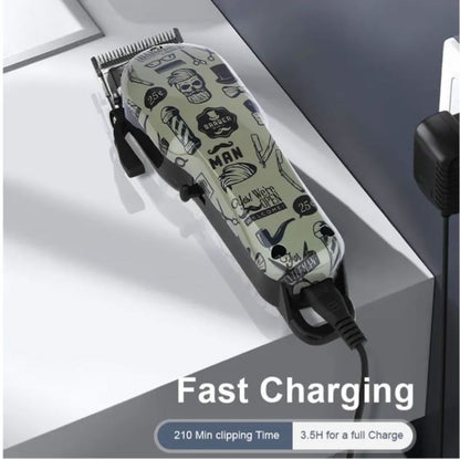 10W Rechargeable Retro Graffiti Hair Trimmer