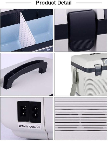 18L Car Fridge, Outdoor Travel Portable Car Cool and Warm Electric