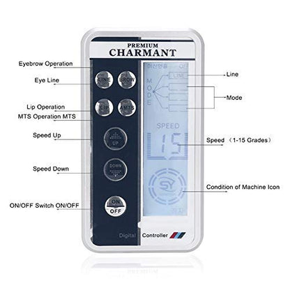 Premium Charmant Digital Permanent Makeup Tattoo and MTS On in All Machine