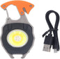 Mini LED Portable Rechargeable Work Light:8 in 1 Multifunctional Portable