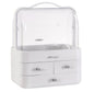 Makeup Cosmetic Storage Box with Lid Cover Portable Organizer