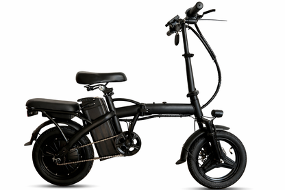 48V 250W 10ah Foldable Fat Tyre Electric Bike – 14” Off-Road E-Bike with Rear Rack & Removable Lithium Battery