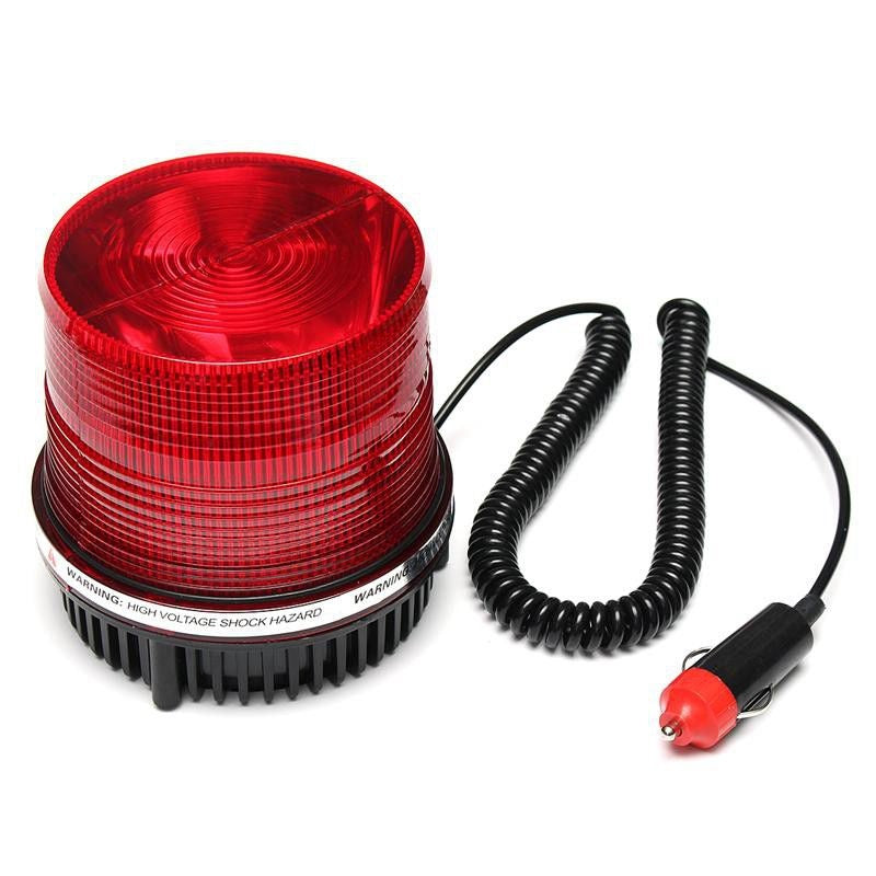 Vehicle Strobe Warning Light Magnetic Mount - Red