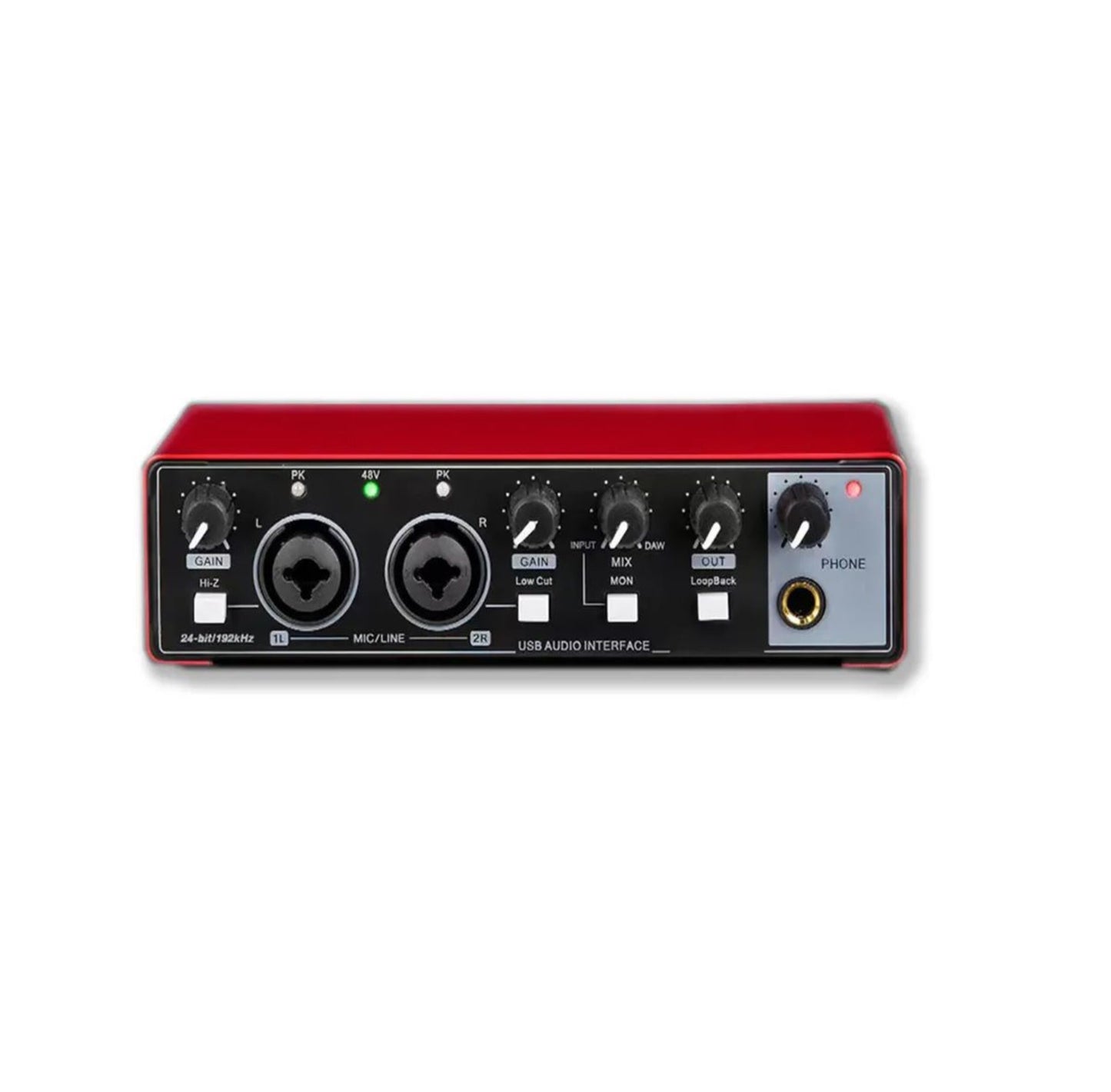 Greenaudio 24bit 192kHz Recording Audio Interface 2 in 2
