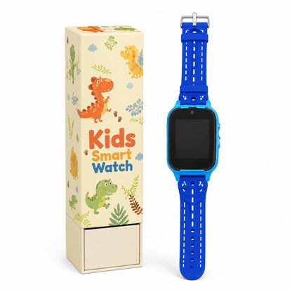 Kids Smart Watch with SIM Card Support, GPS Child Location Tracking, Calling, Camera, SOS, Games & Touch Screen – Children’s Safety Smartwatch for Boys