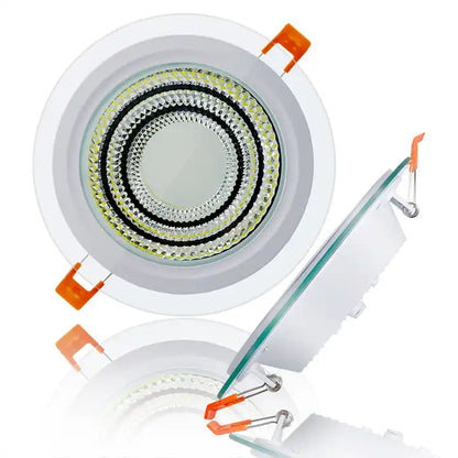 Round Glass Panel Ceiling Light