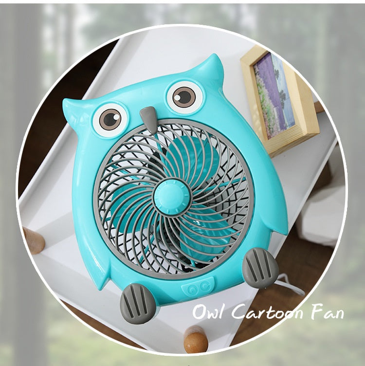 Electric Cartoon Owl Fan