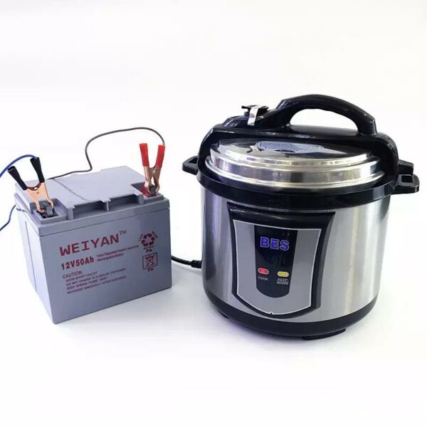 5Ltr Electric Pressure Cooker Solar Powered By Battery