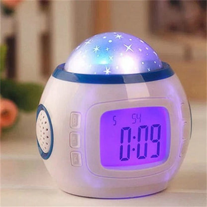 Star LCD Display Projection Alarm Clock