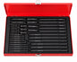 Socket Extension Bar & Adapter Set in Red Metal Storage Case – 1/4", 3/8" & 1/2" Drive Extension Tool Kit