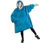 Huggle Hoodie, Ultra Plush Blanket, One Size fit all - Sea Blue