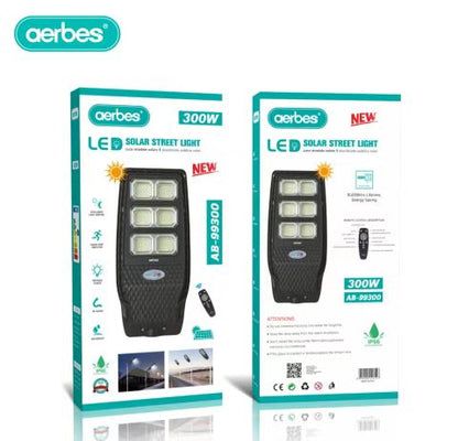 AB-99300 LED Solar Powered Street Light 300W With Remote Control