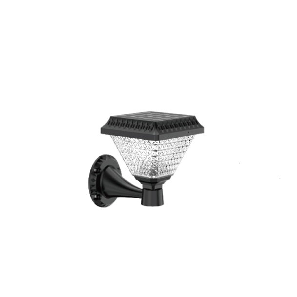 Solar Powered Garden Wall Light RGB + White & Warm White With Remote Control