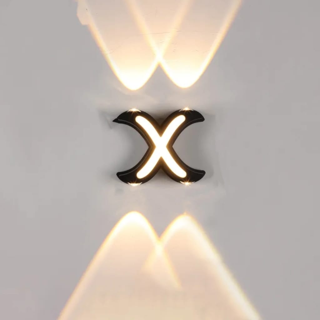 4 LED 7W X Shaped 3000K Wall Lamp