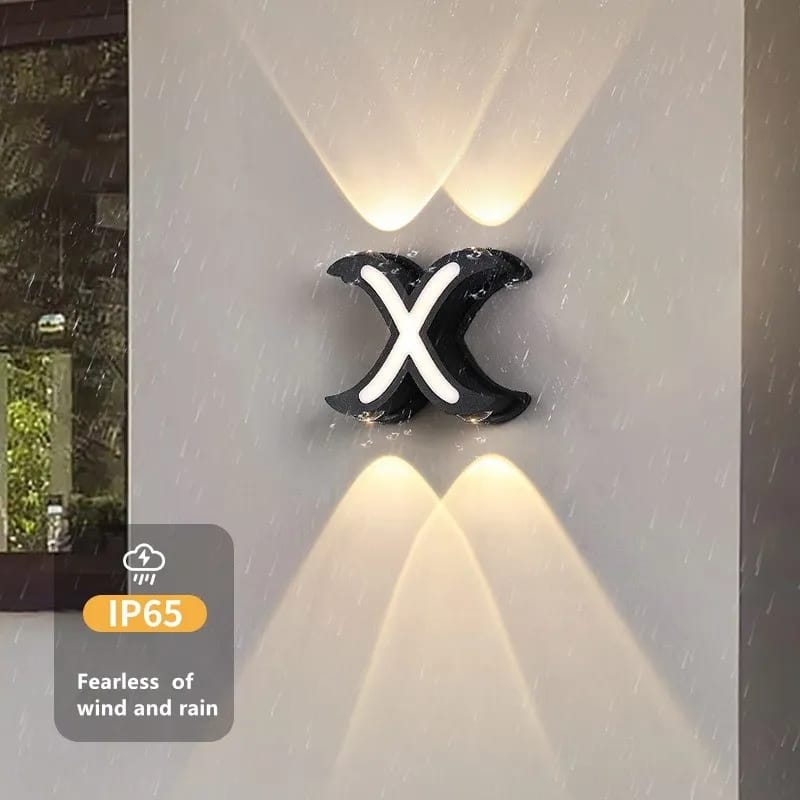 4 LED 7W X Shaped 3000K Wall Lamp