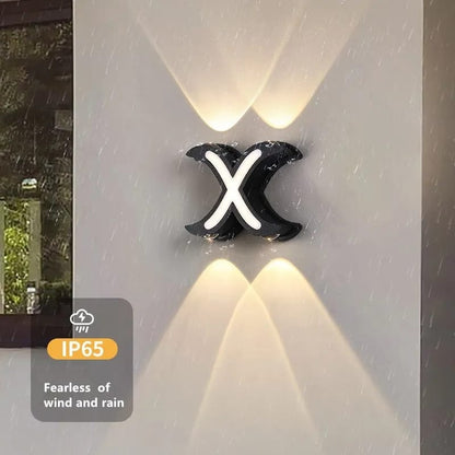 4 LED 7W X Shaped 3000K Wall Lamp