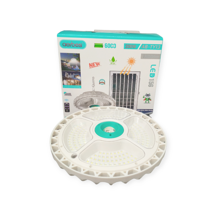 400W Solar Powered Ceiling Light With Remote Control
