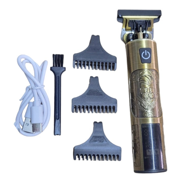 Electric Portable Rechargeable Hair Trimmer With LCD Display