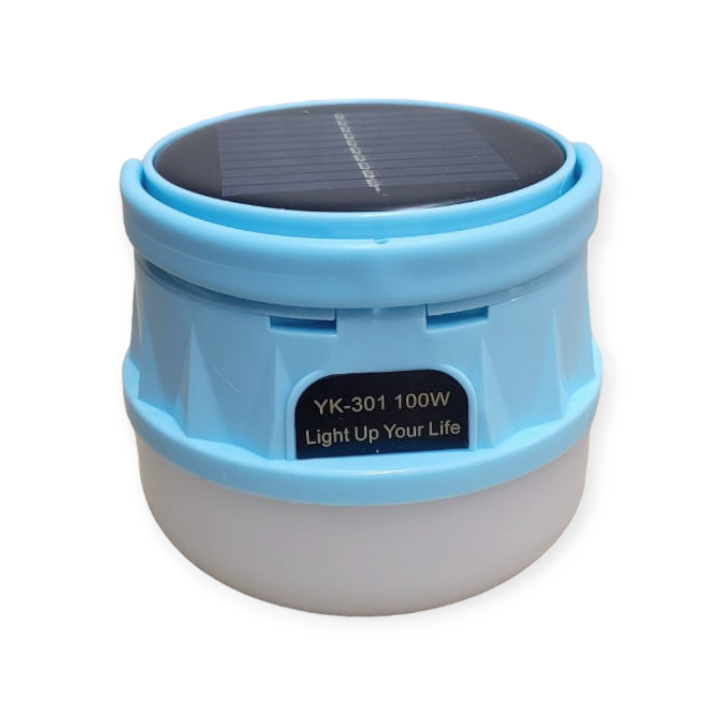 100W Solar Powered Camping Light With A Hook