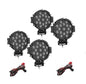 4 Pieces Off-Road 51 Watts Car A Fog Light/Work Spot Light & Wiring Harness