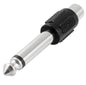 6.35mm Mono Plug to RCA Jack Adapter